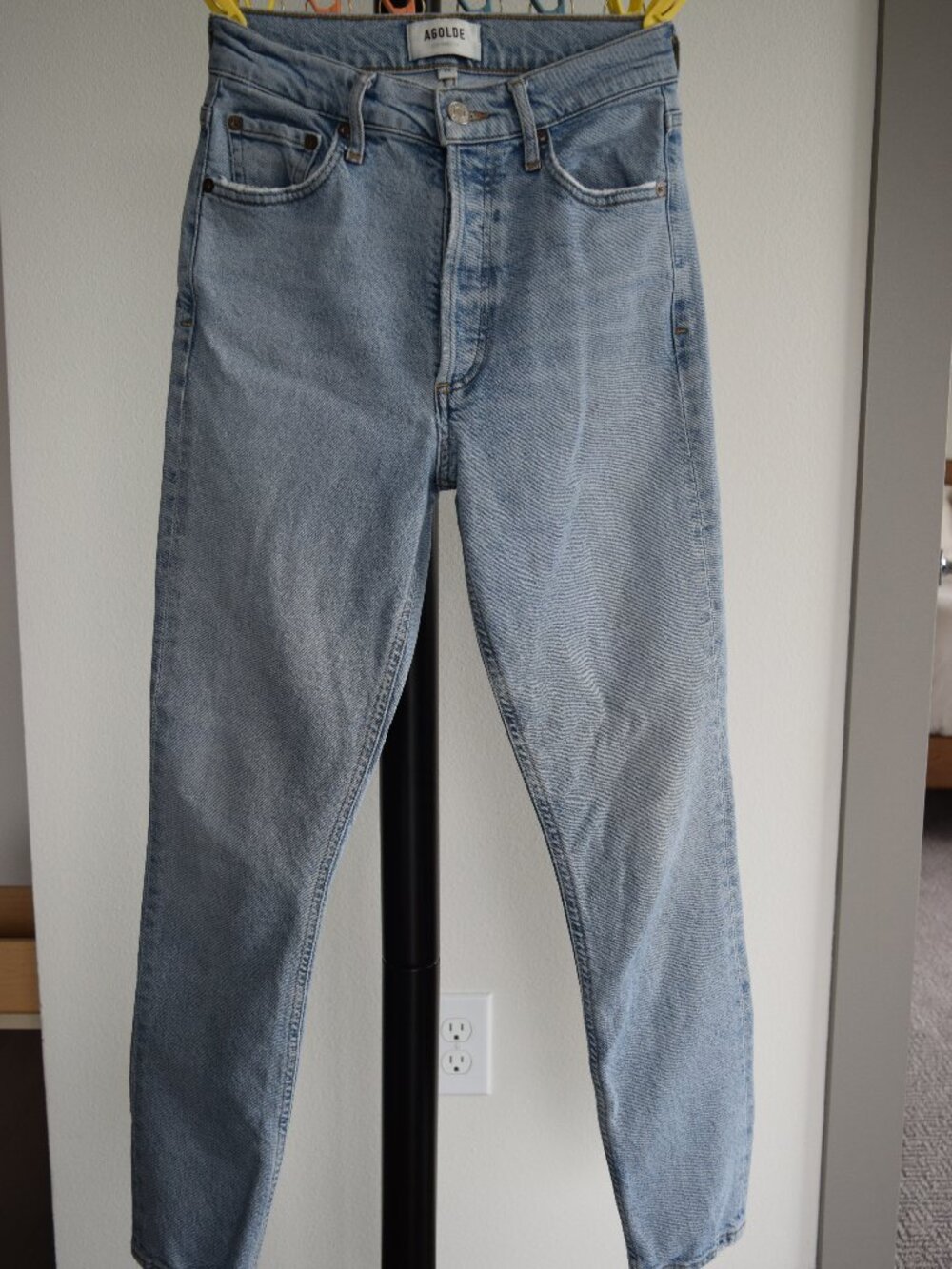 AGOLDE NICO High Rise Slim Organic Cotton — Size 24